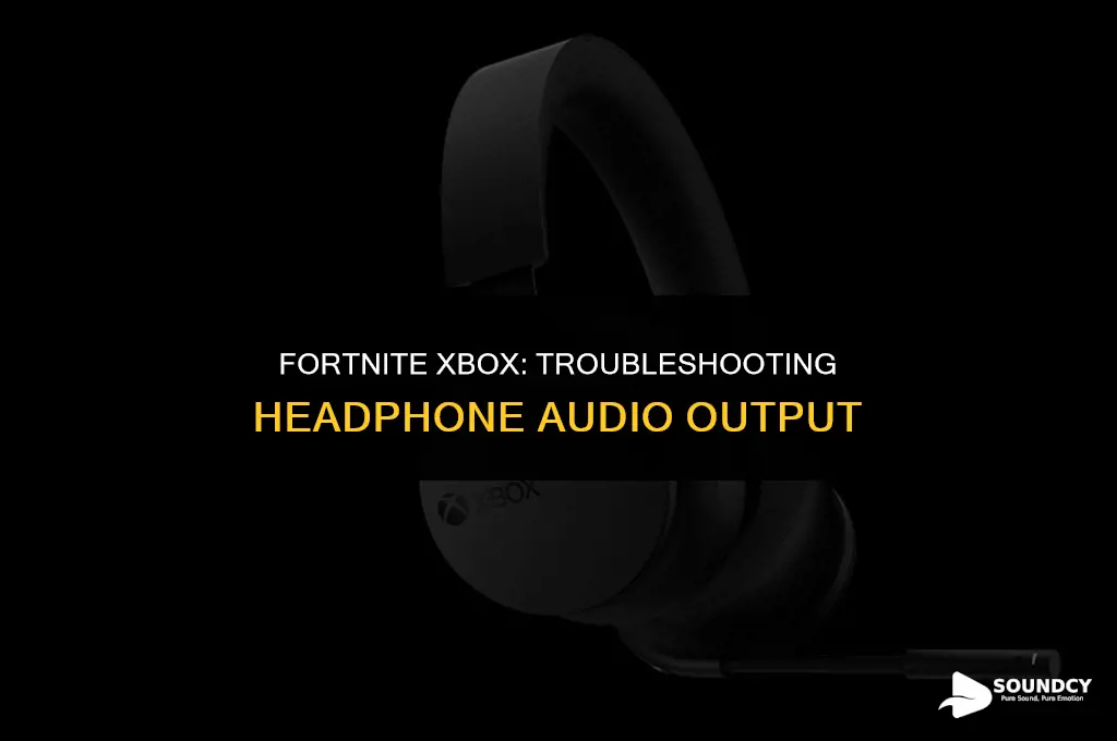how to put sound out the headphones fortnite xbox