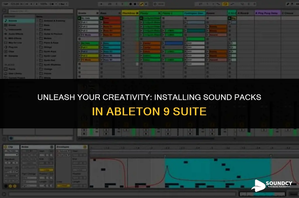 how to put sound packs into ableton 9 suite