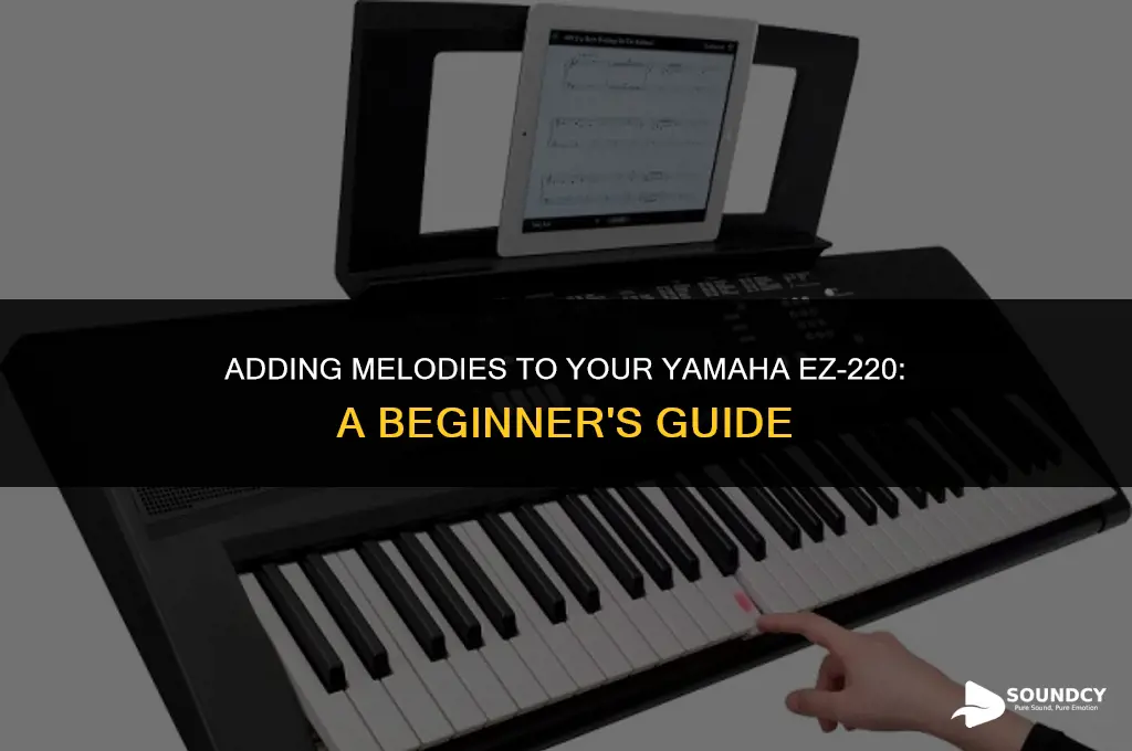 how to put sounds on a yamaha ez-220
