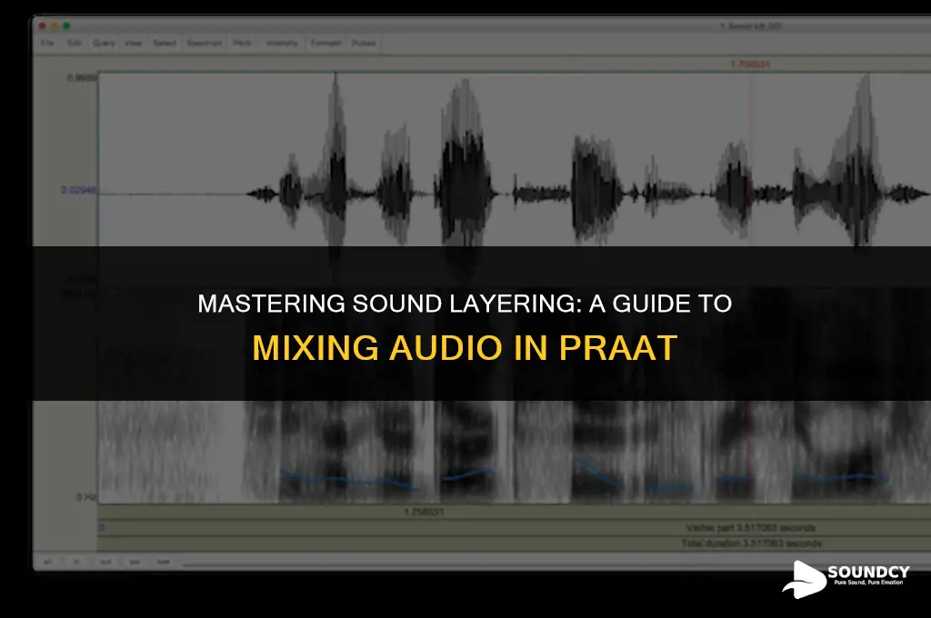how to put sounds over speech sounds in praat