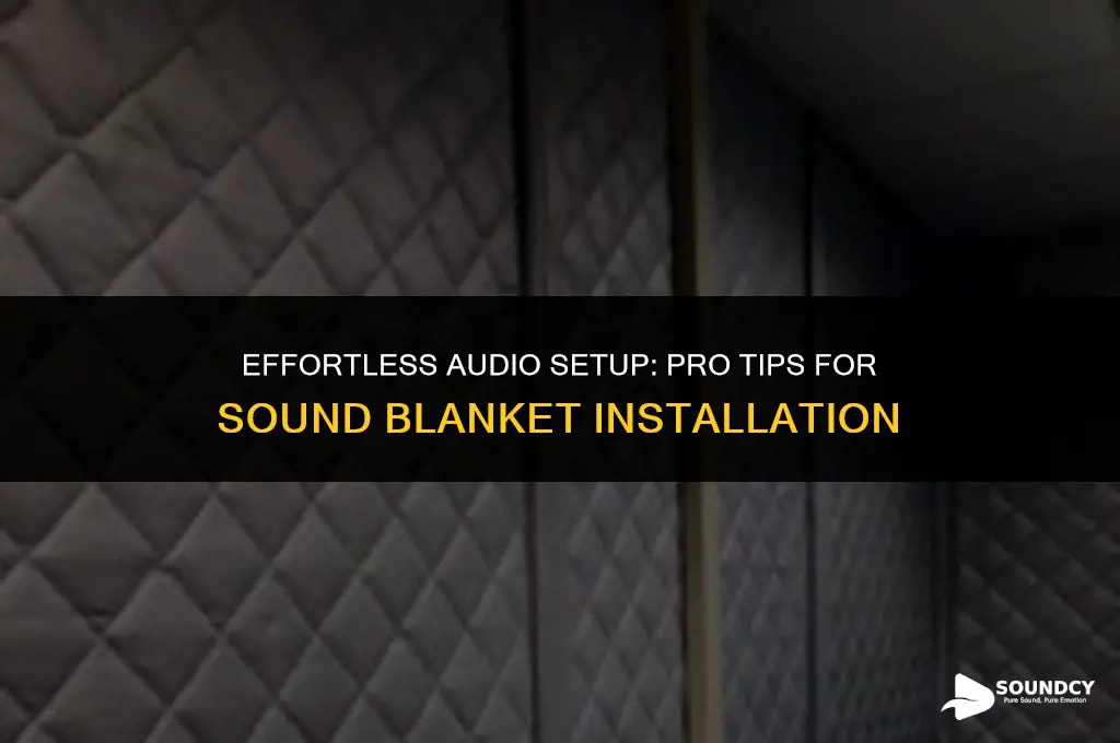 how to put up pro clips for sound blankets