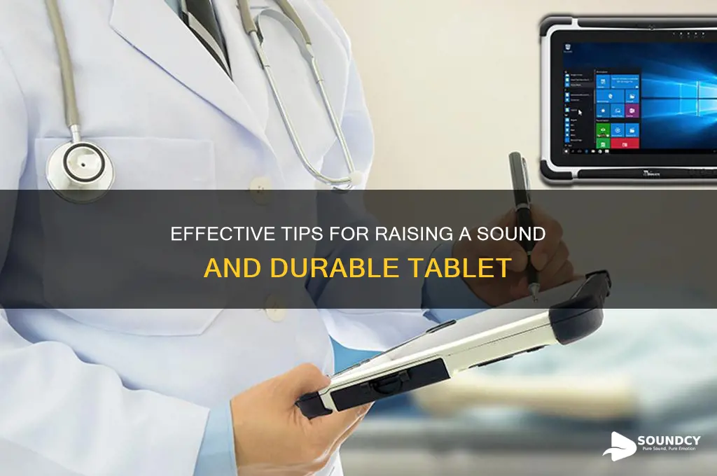 how to raise sound tablet