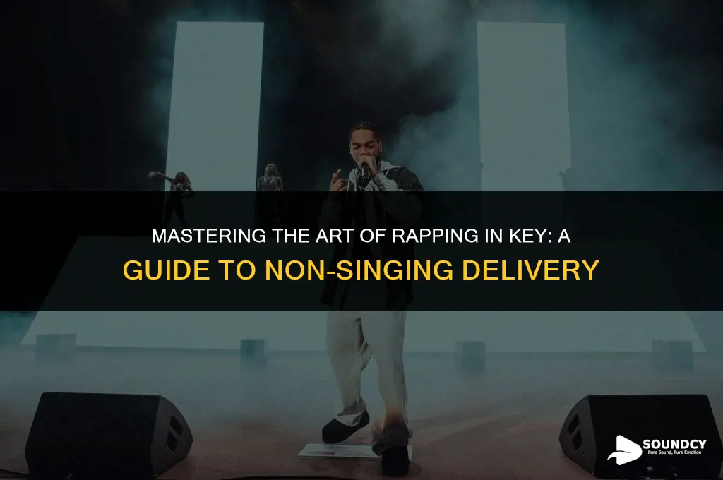 how to rap on key without sounding like singing