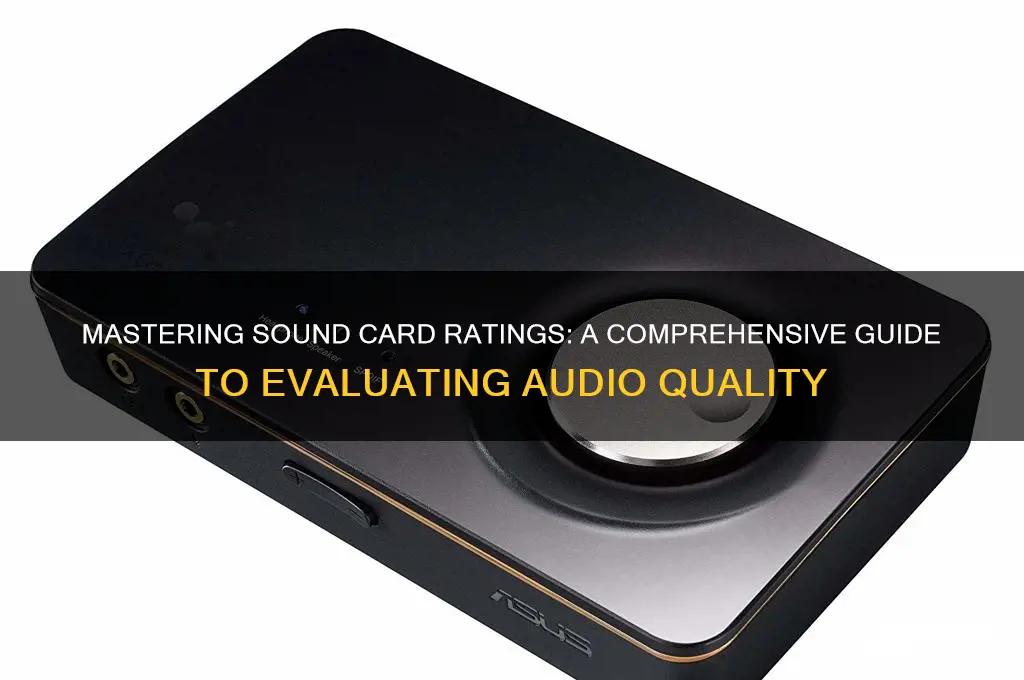 how to rate sounds cards