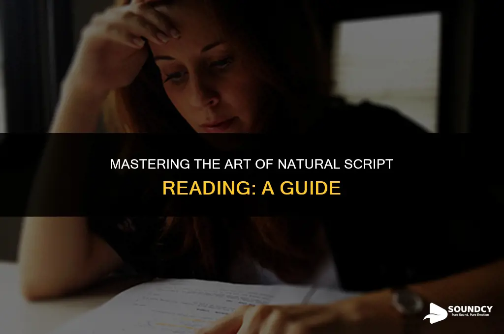how to read a script without sounding like reading