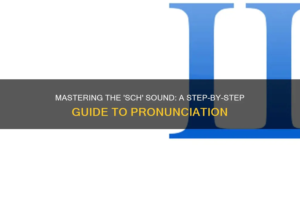 how to read sch sound