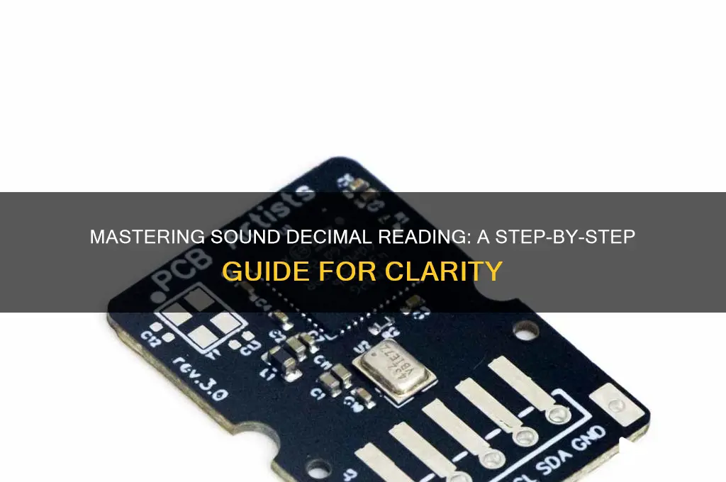 how to read sound decimals