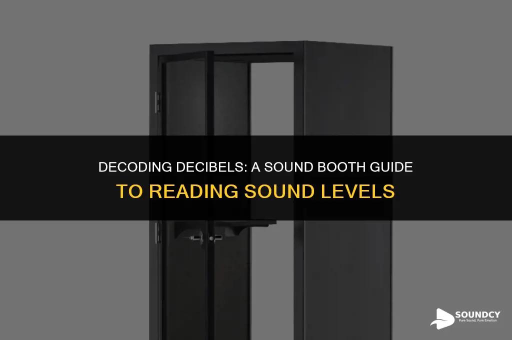 how to read sound levels at the sound booth