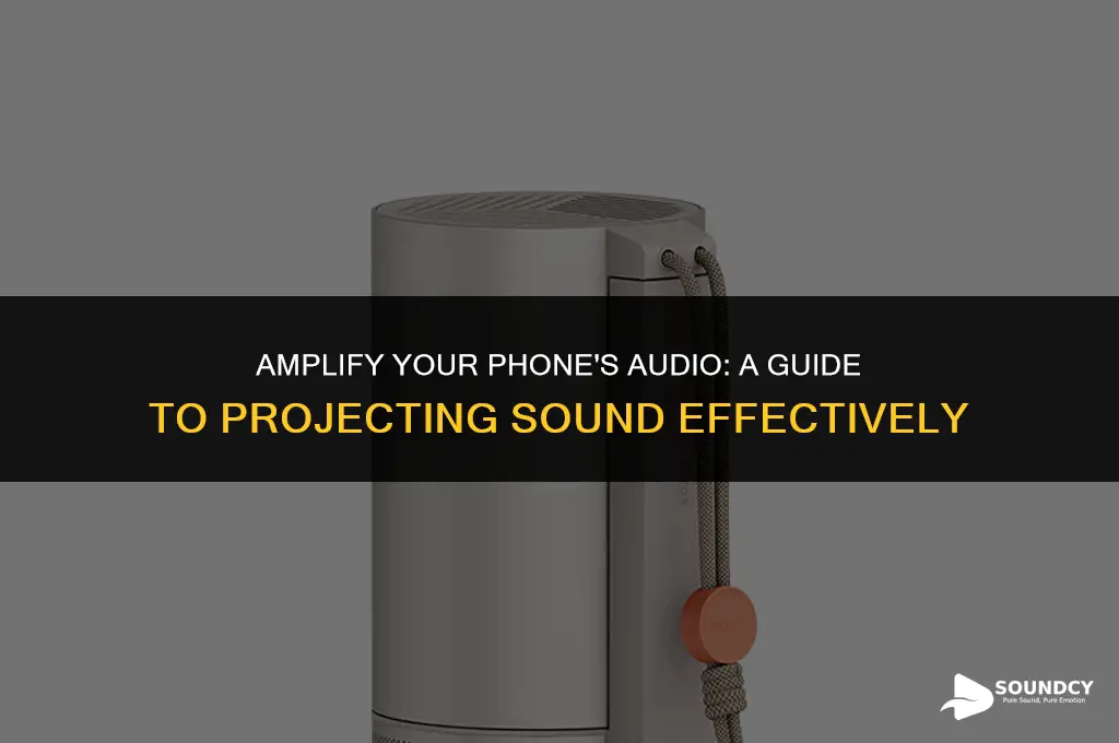 how to really project the sound from a phone