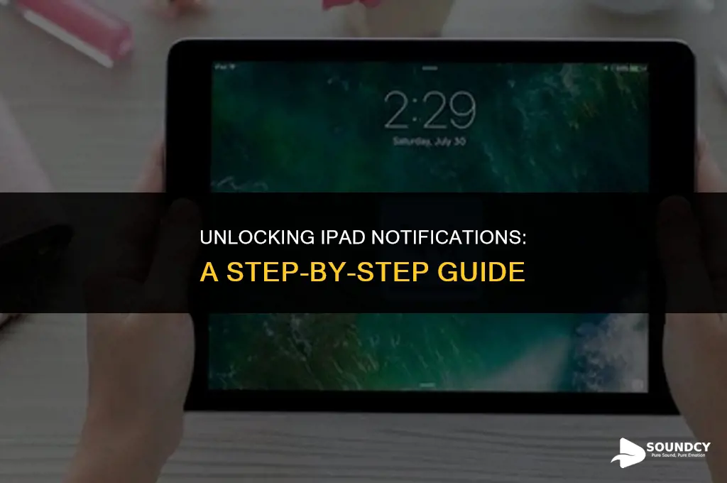 how to receive notification sound on ipad when locked