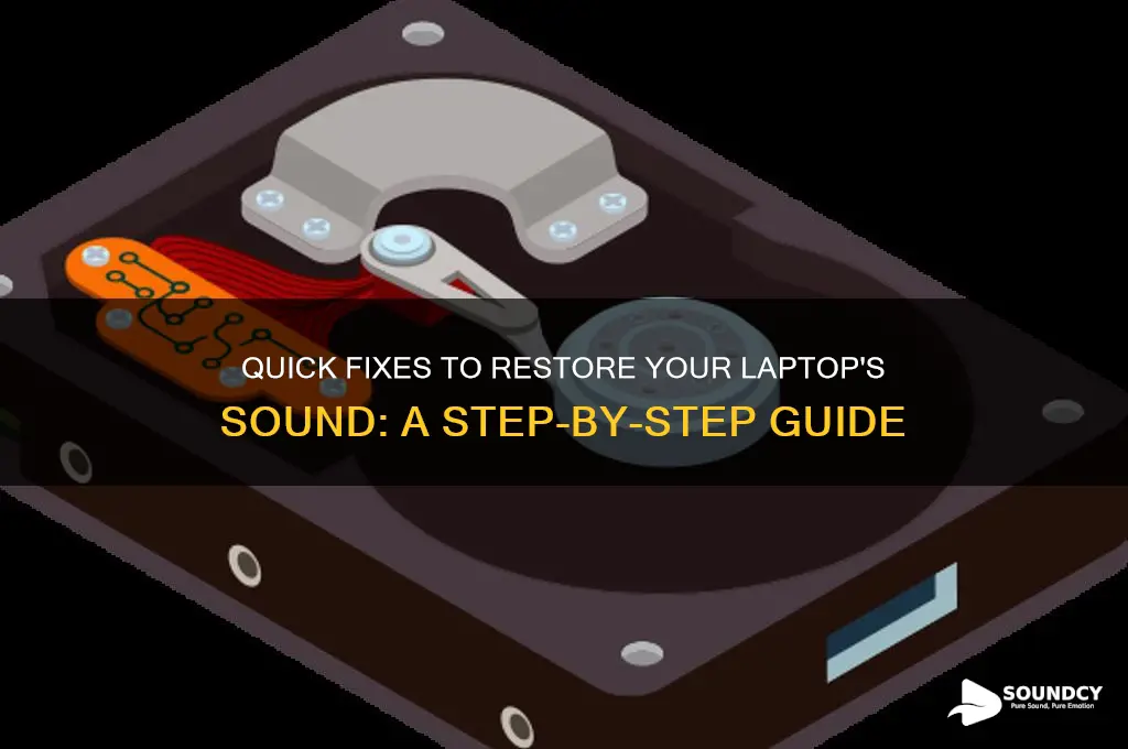 how to recover laptop sound