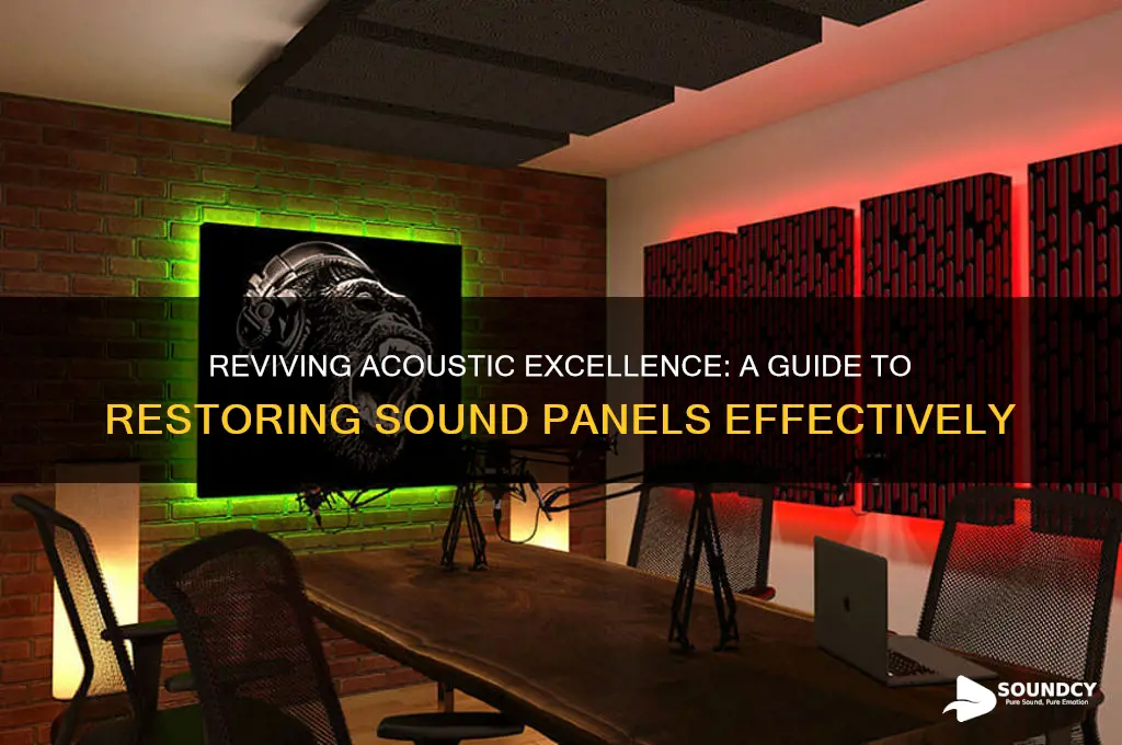 how to recover sound panels