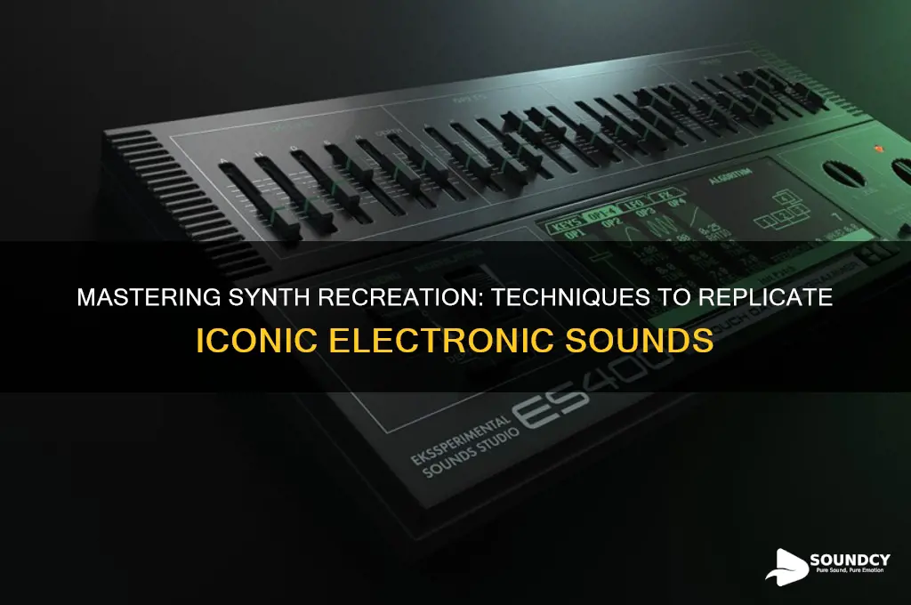 how to recreate synth sounds