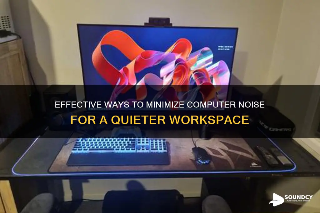 how to reduce compouter sound