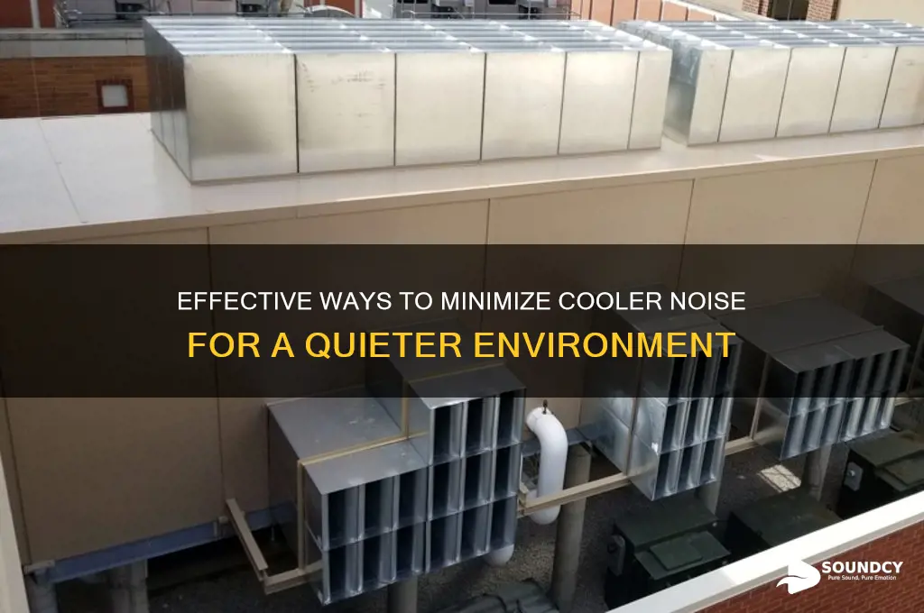 how to reduce cooler sound