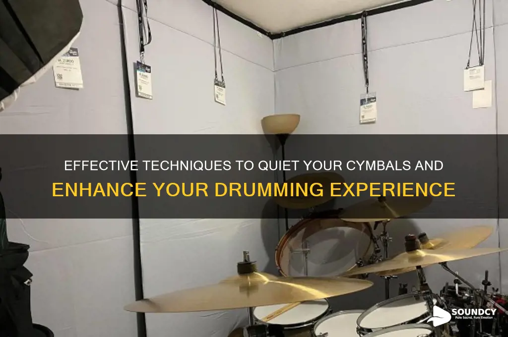 how to reduce cymbal sound