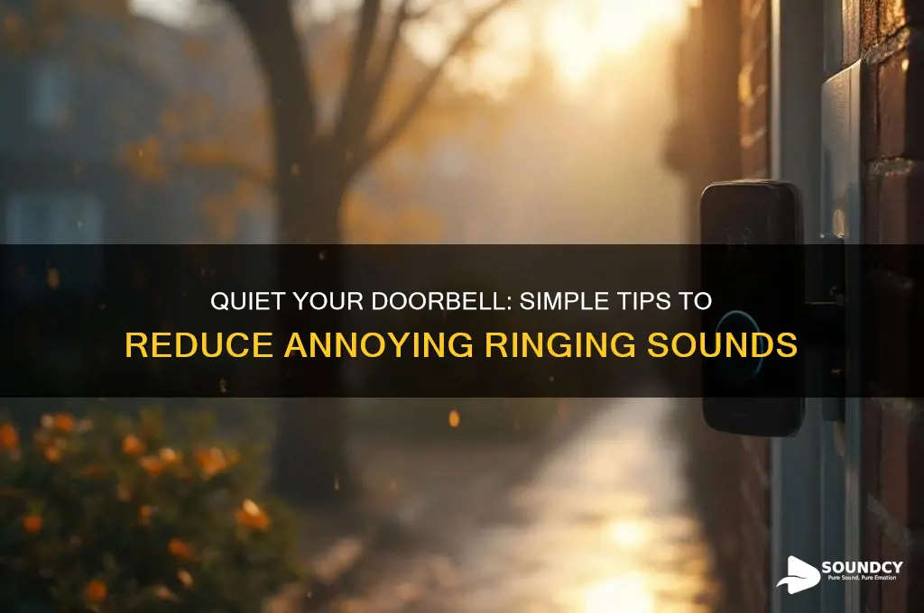 how to reduce doorbell sound