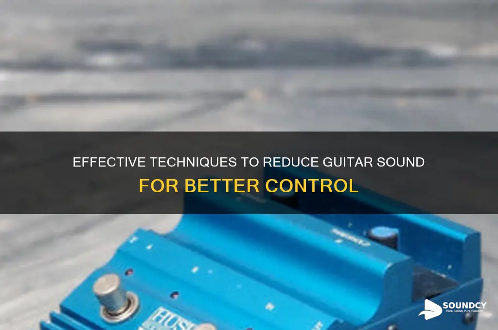 how to reduce guitar sound