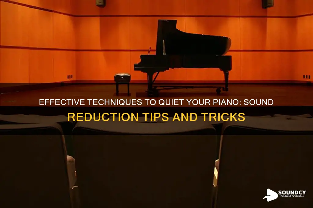 how to reduce piano sound