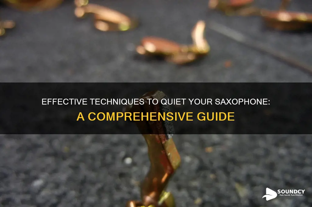 how to reduce saxophone sound