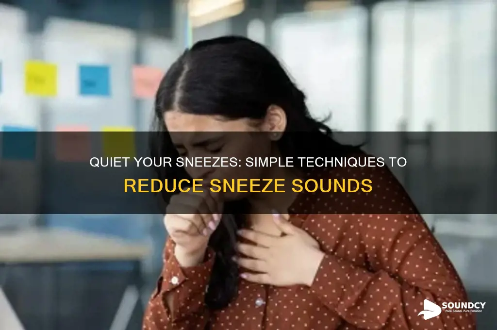 how to reduce sneeze sound