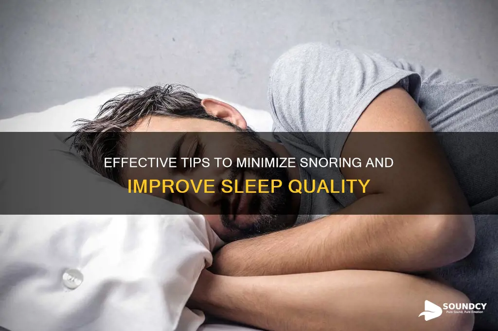 how to reduce snore sound