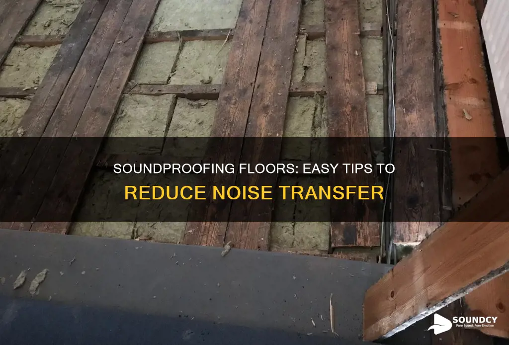 how to reduce sound between floors