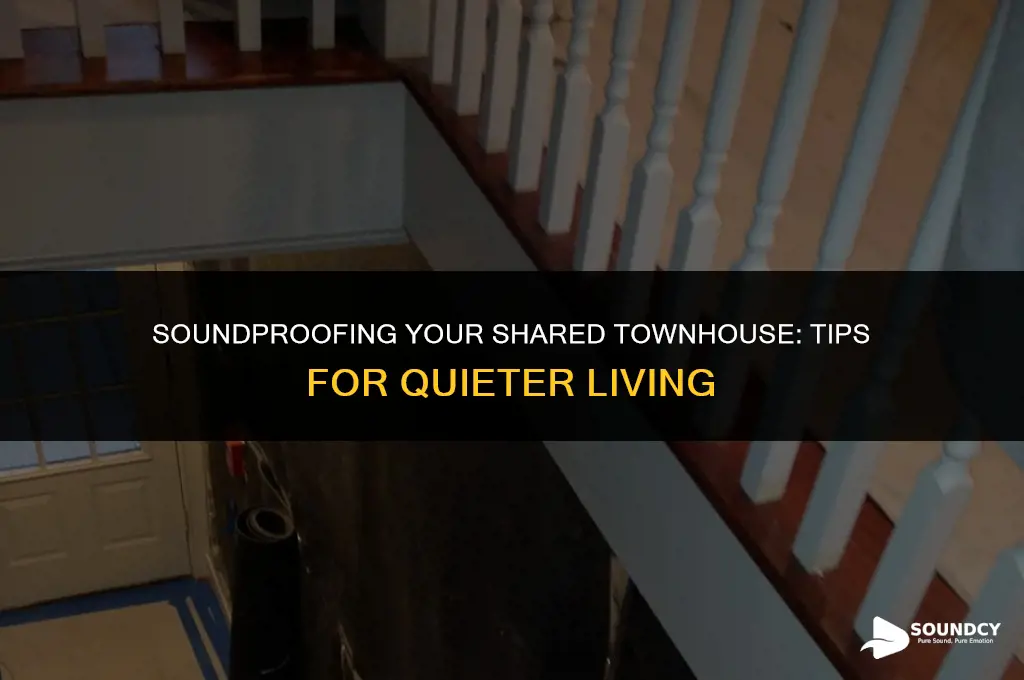how to reduce sound in walls of shared townhouse