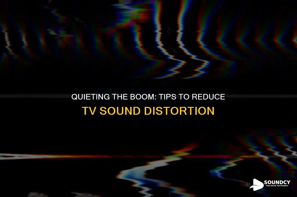 how to reduce the booming sounds on the tv