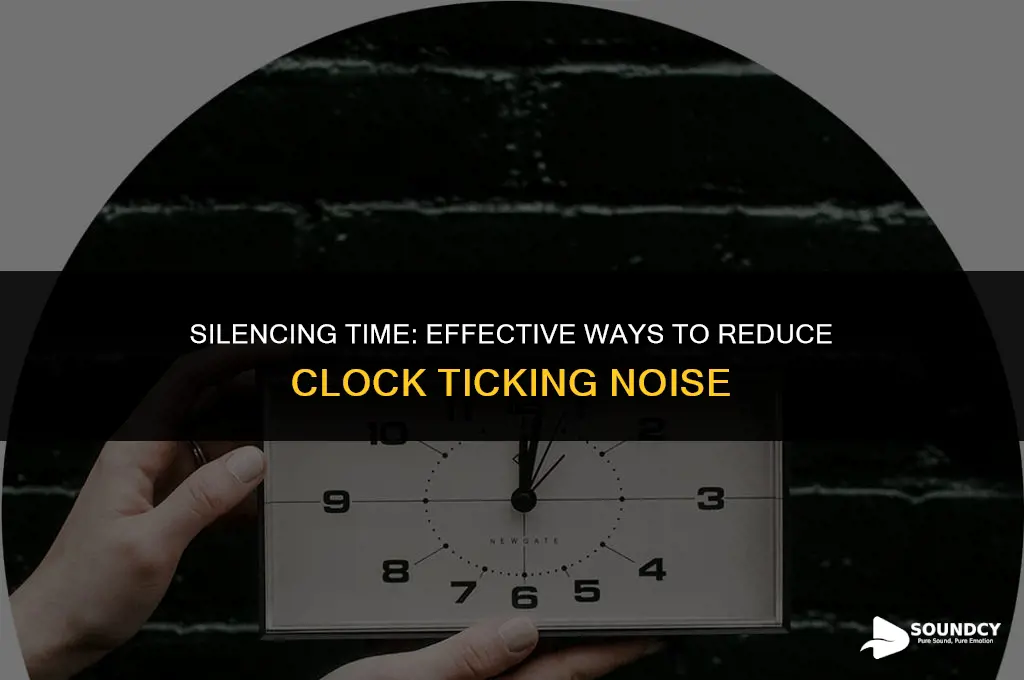 how to reduce the sound of a ticking clock