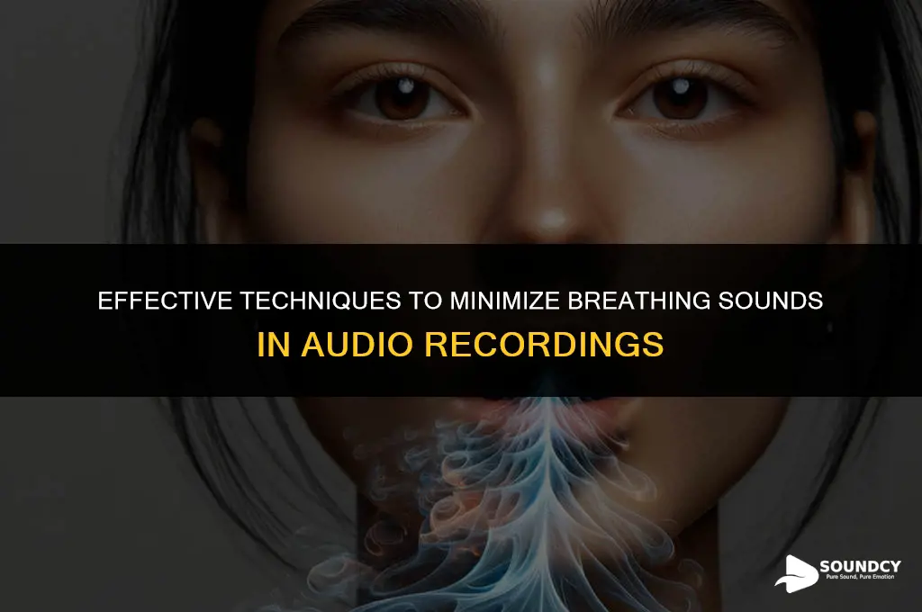 how to reduce the sound of breating in audio