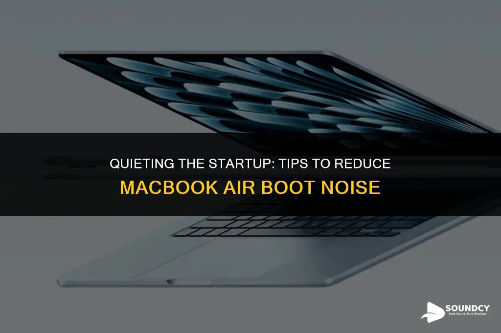 how to reduce the sounds when starting the macair