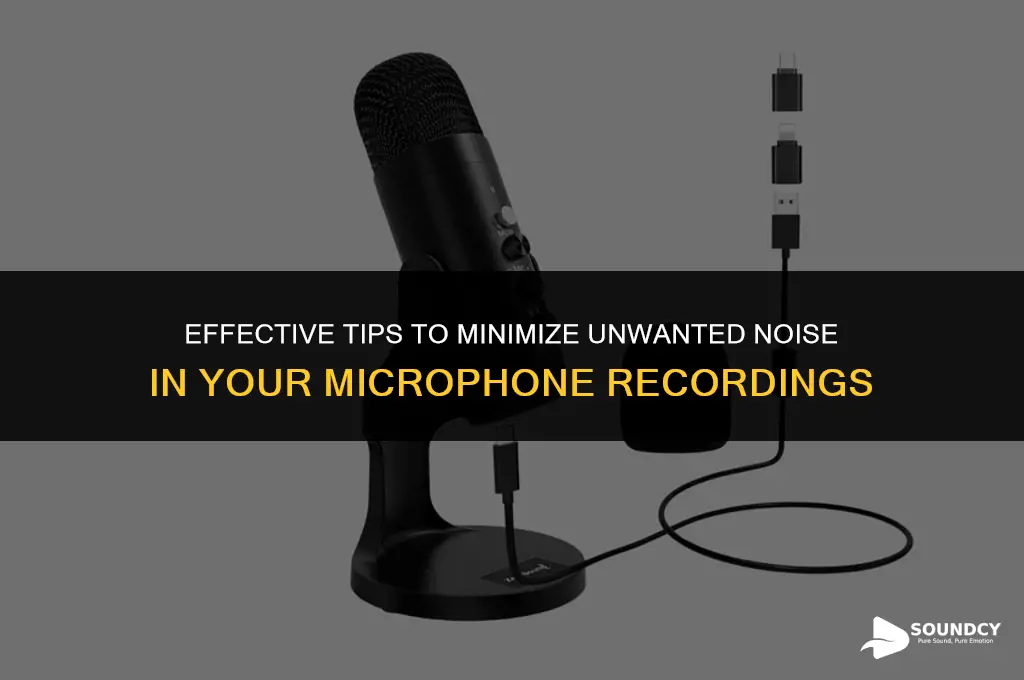 how to reduce unwanted sound from entering the microphone