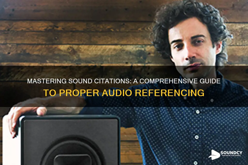 how to reference a sound
