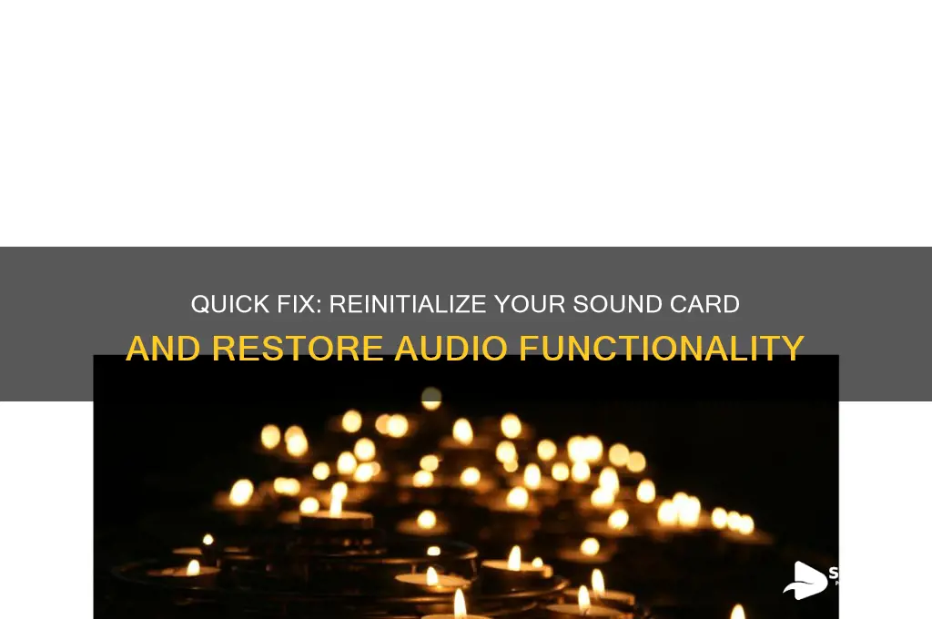 how to reinit sound card