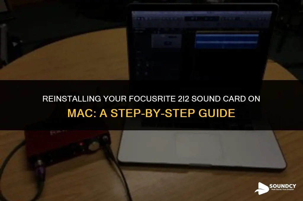 how to reinstall sound card for mac focusrite 2i2