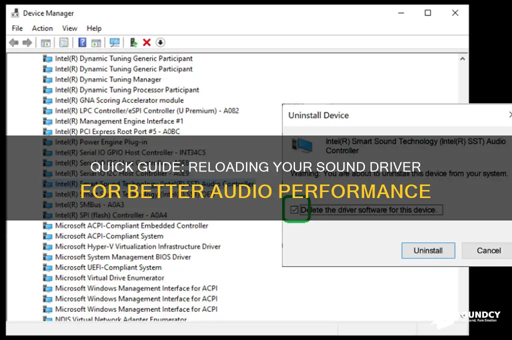 how to reload sound driver