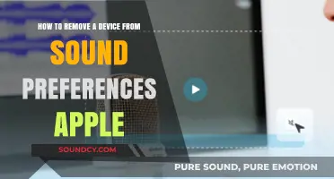 Efficiently Remove a Device from Apple Sound Preferences