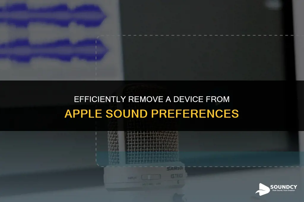 how to remove a device from sound preferences apple