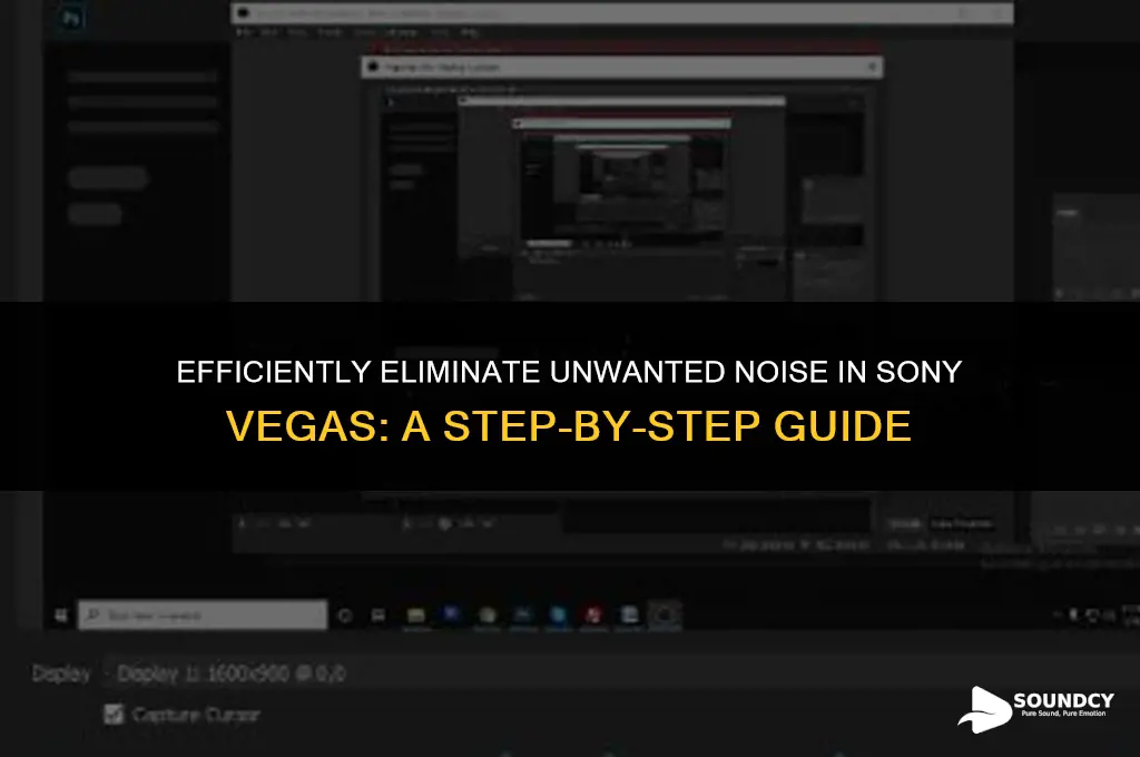 how to remove a target sound in sony vegas