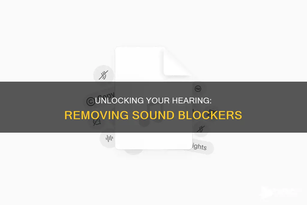 how to remove all sound blockers
