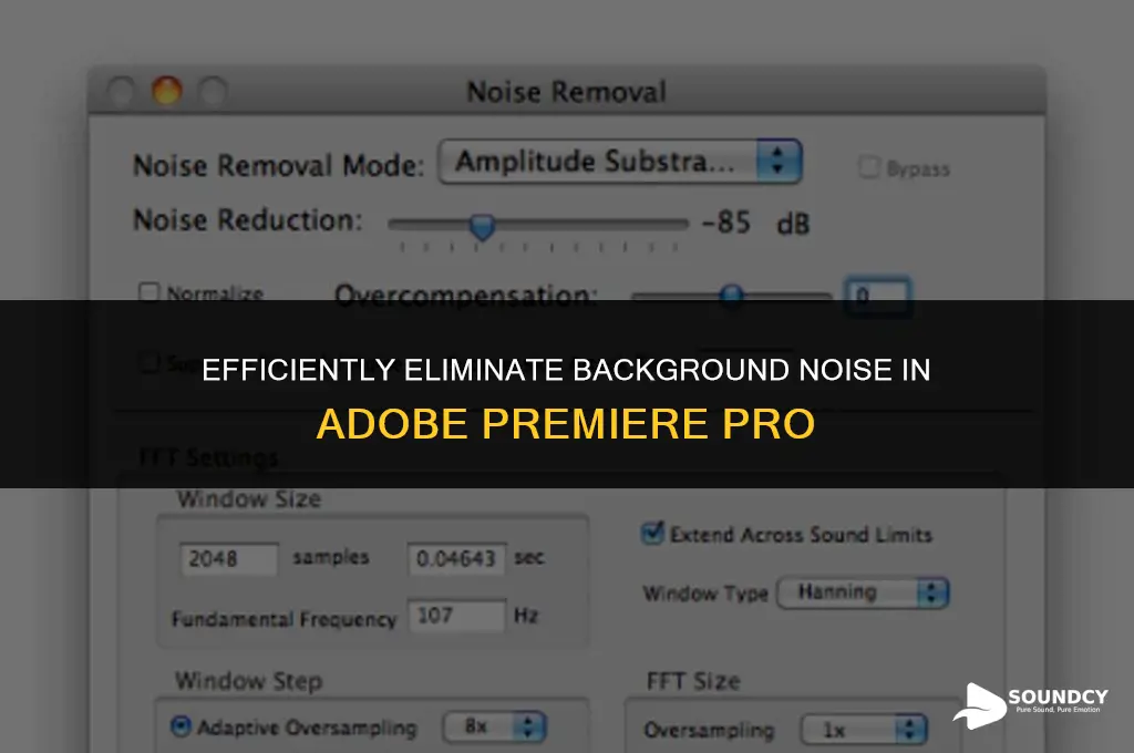 how to remove background sound in adobe premiere pro