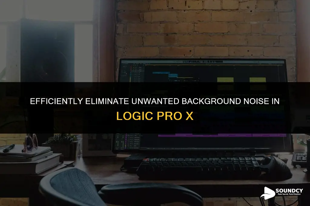 how to remove background sounds in logic pro x