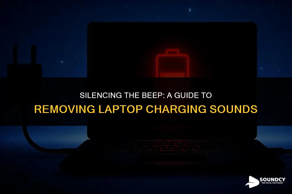 how to remove beeping sound from laptop when charging