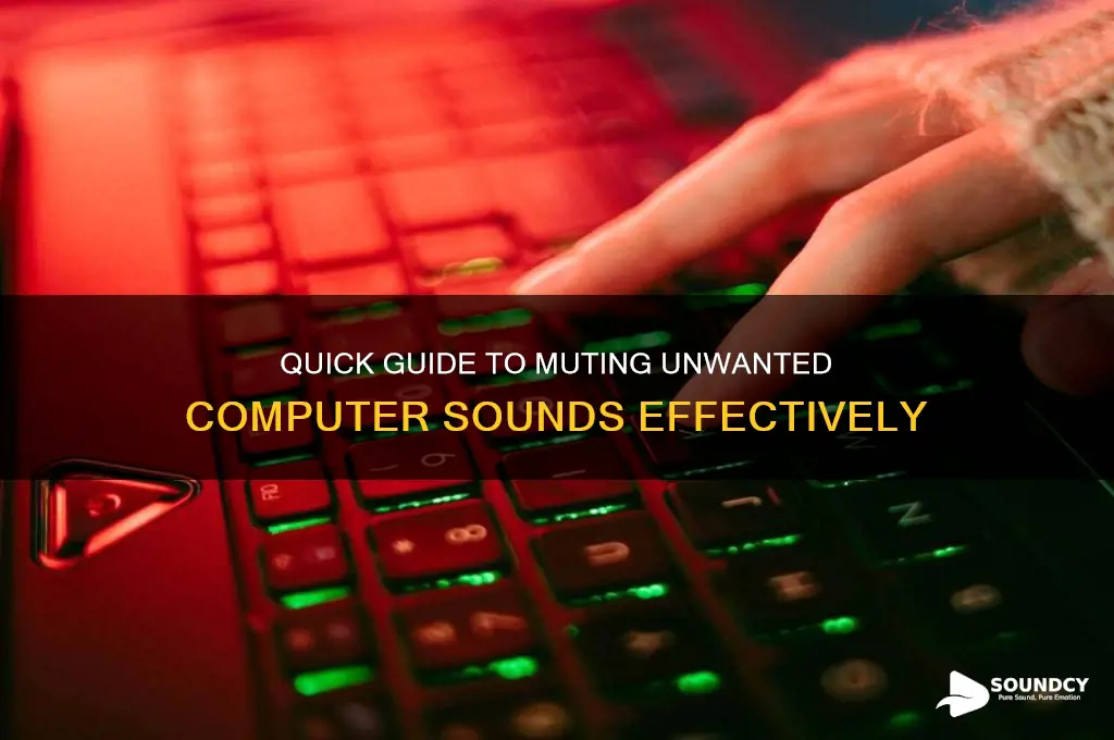 how to remove computer sounds