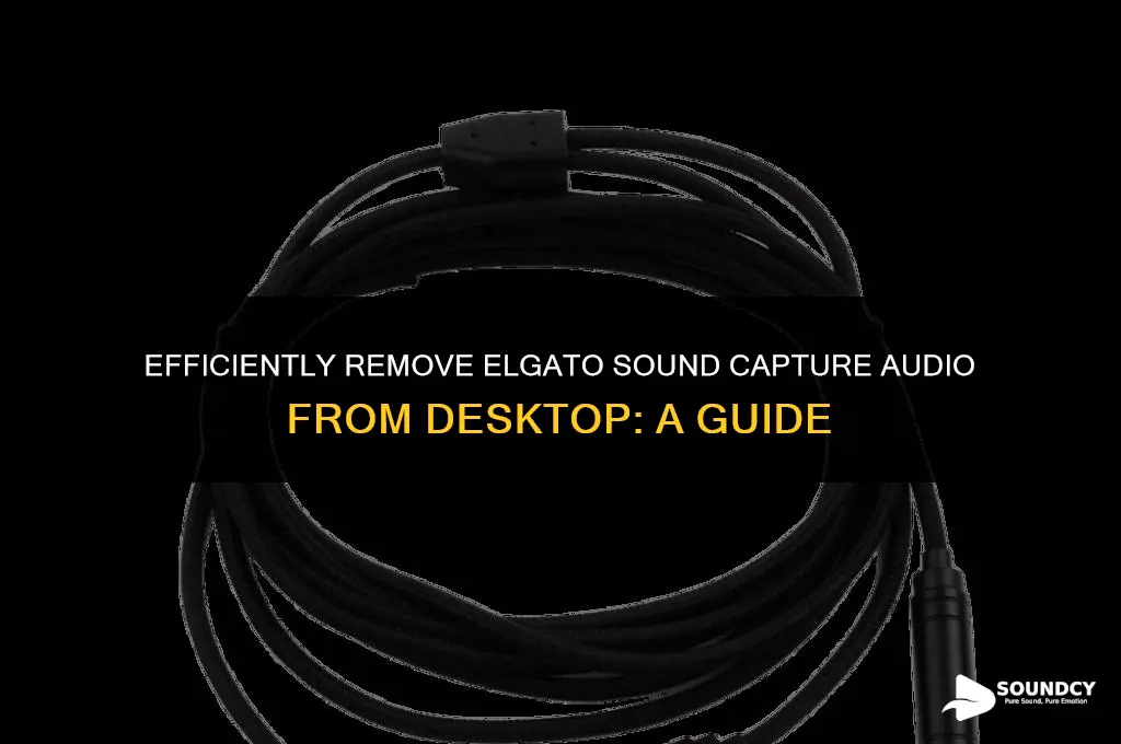 how to remove elgato sound capture audio from desktop