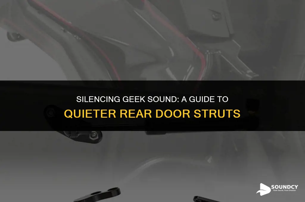 how to remove geek sound on rear door strats