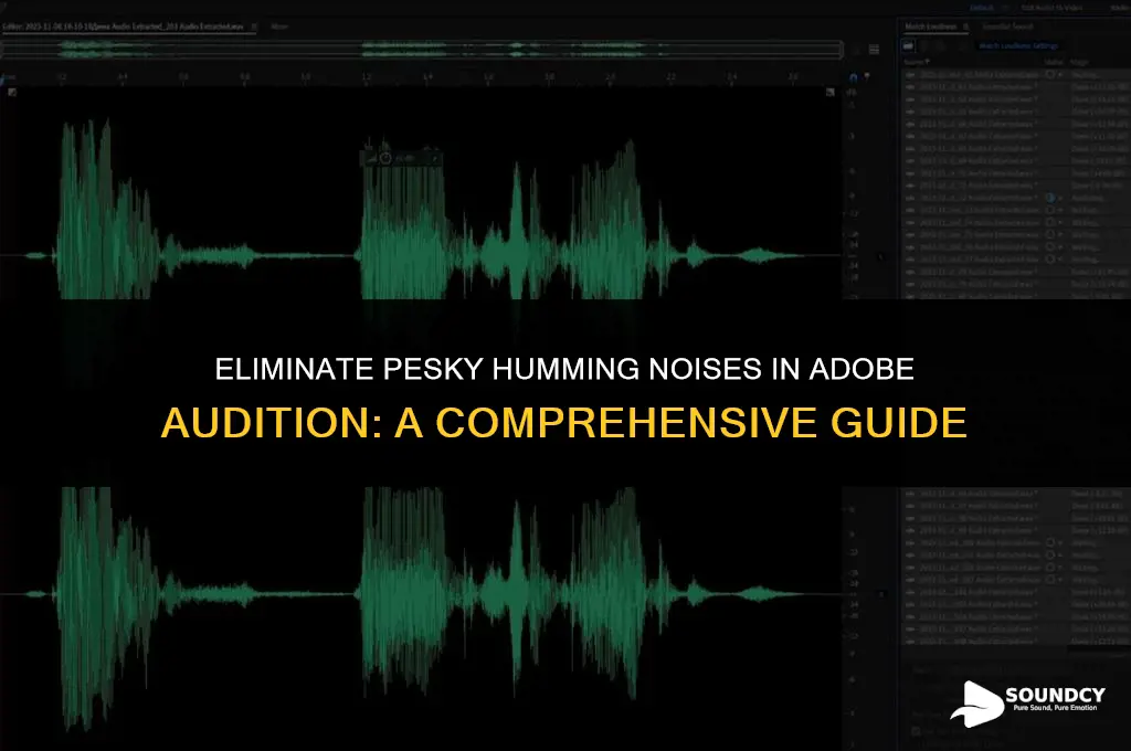 how to remove light humming sounds in adobe audition