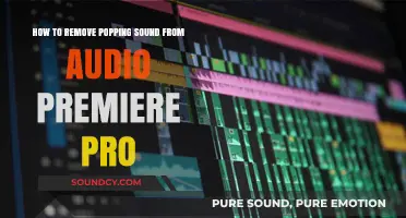 Silencing the Pop: A Guide to Removing Unwanted Sounds in Premiere Pro