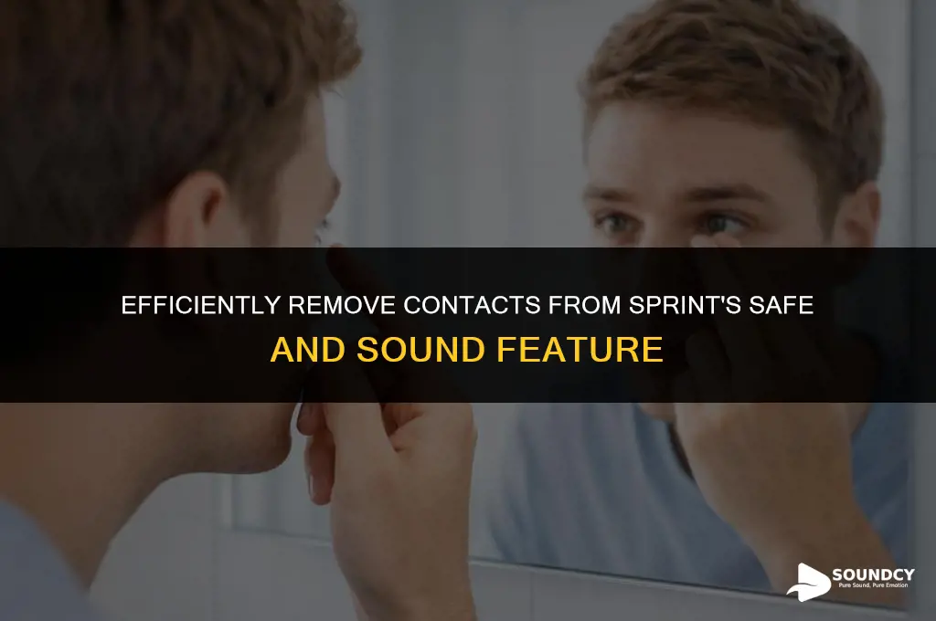 how to remove someone from safe and sound sprint